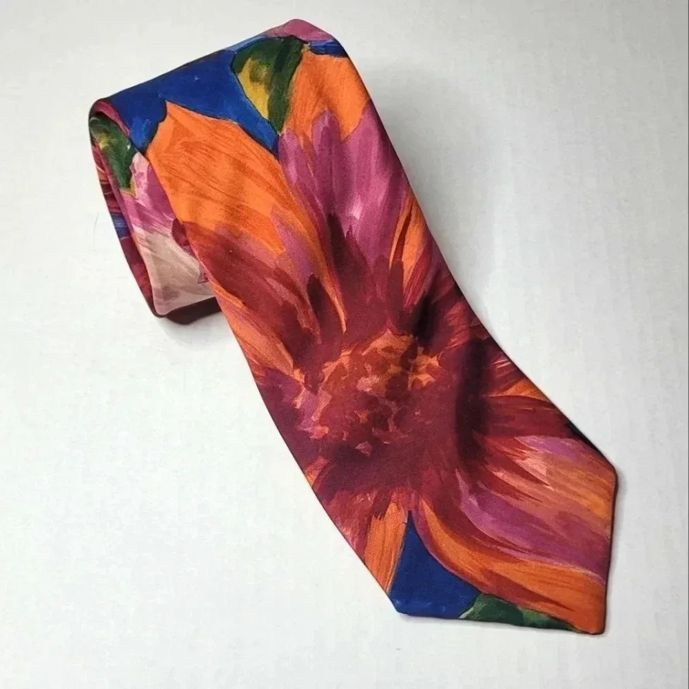ITALIAN SILK Men's Necktie Handmade Vintage